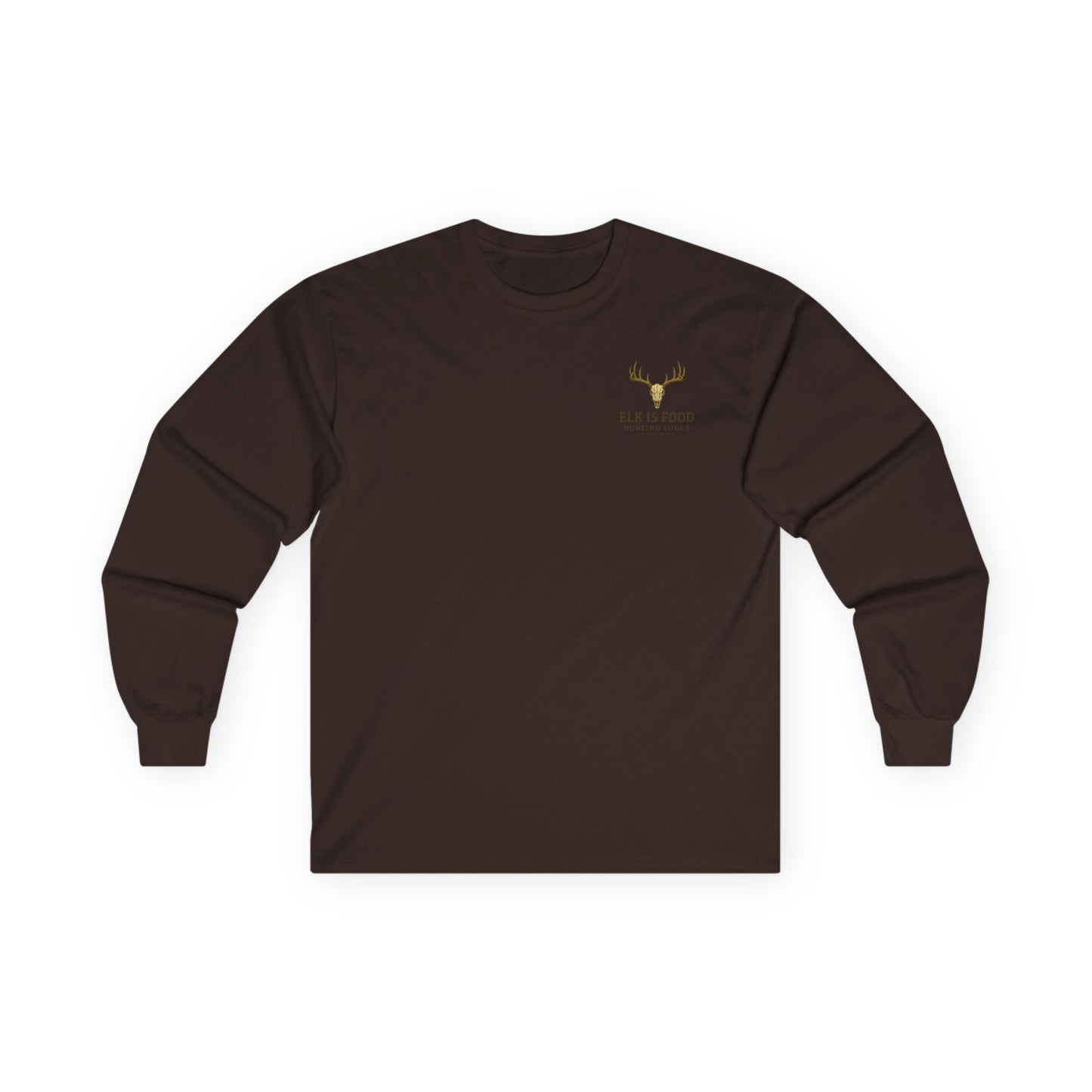 Elk Hunting Lodge Long Sleeve Tee, Hunting Shirt, Outdoor Apparel
