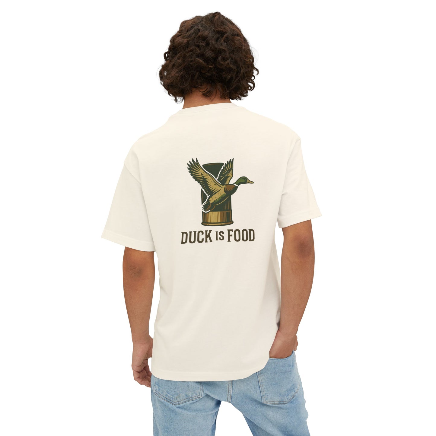 Retro Duck Graphic Oversized Tee, Unisex Foodie Shirt, Duck Lover Gift, Casual Wear, Vintage Aesthetic Tee