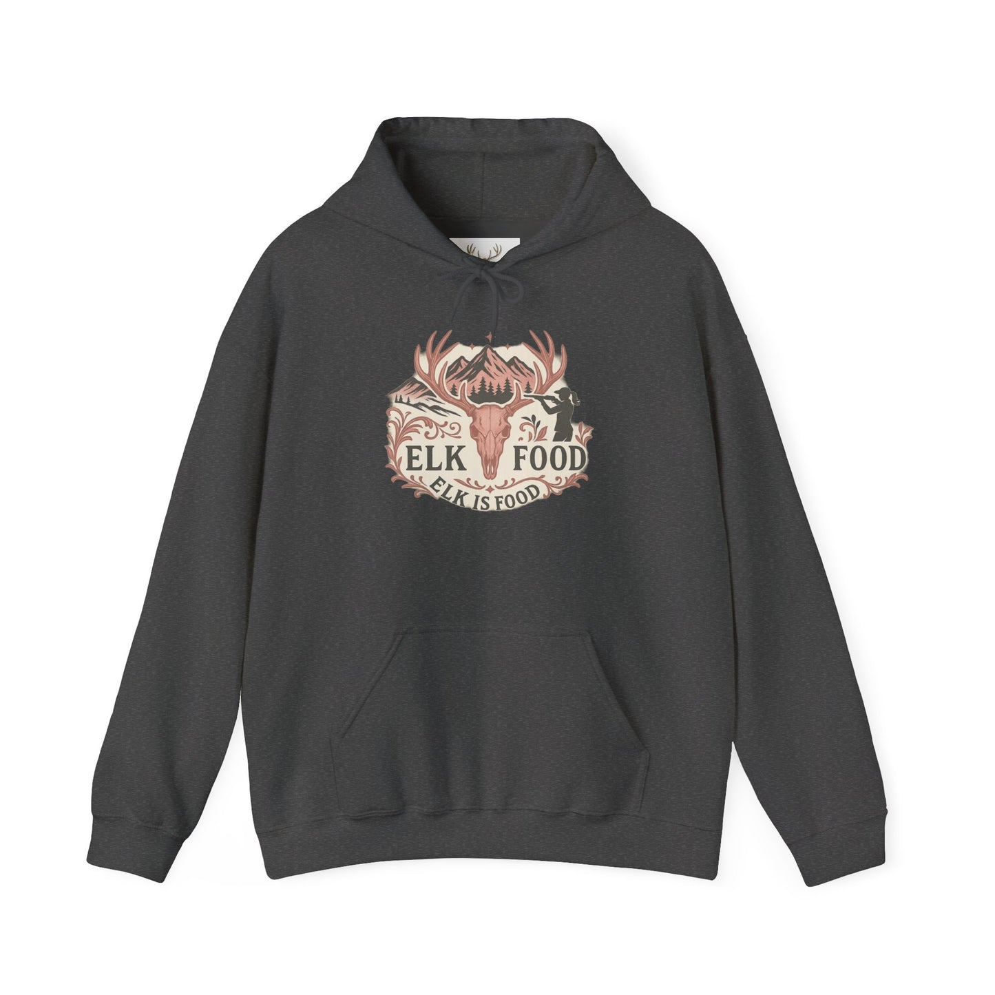 Nature-Inspired Hoodie with Elk Design