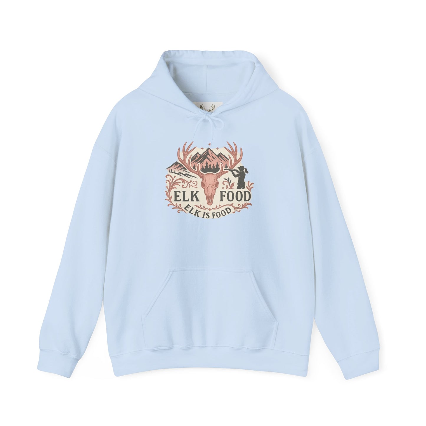 Nature-Inspired Hoodie with Elk Design