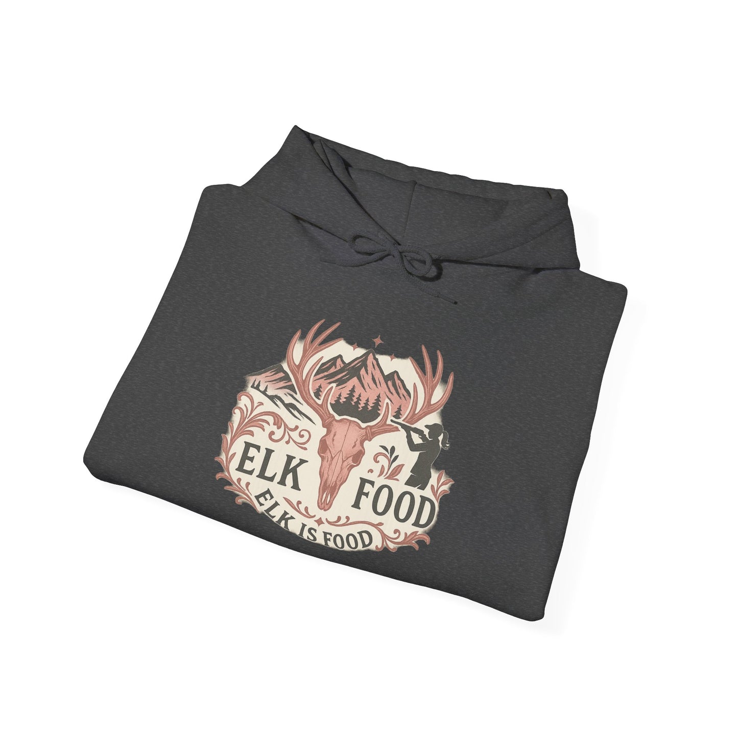 Nature-Inspired Hoodie with Elk Design