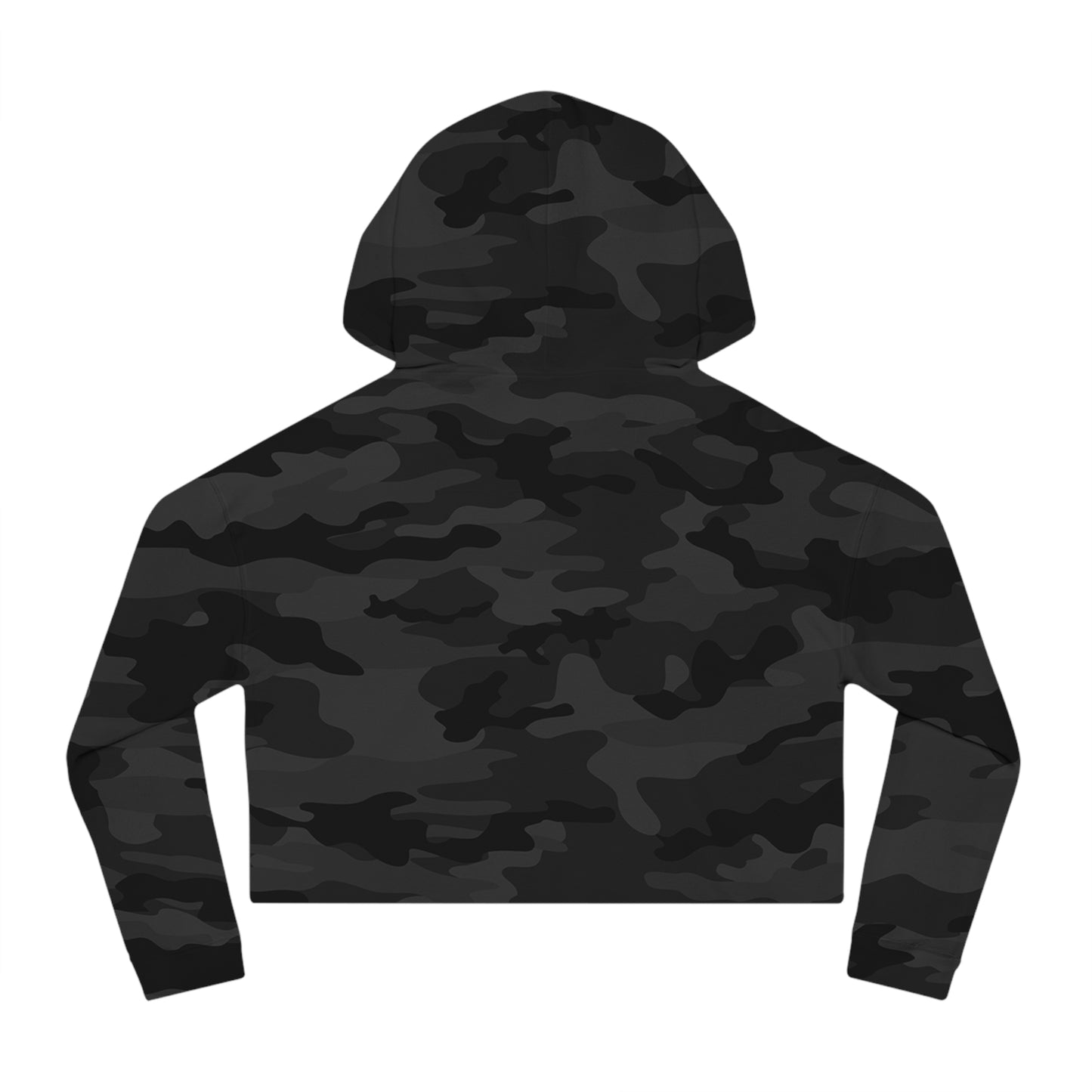 Cropped Hoodie with Fish Is Food Design, Cute Hooded Sweatshirt