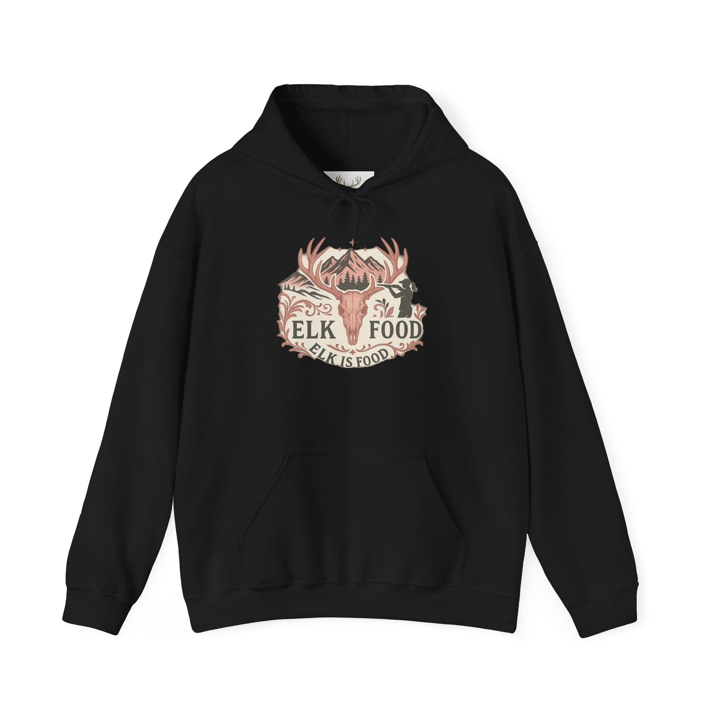 Nature-Inspired Hoodie with Elk Design