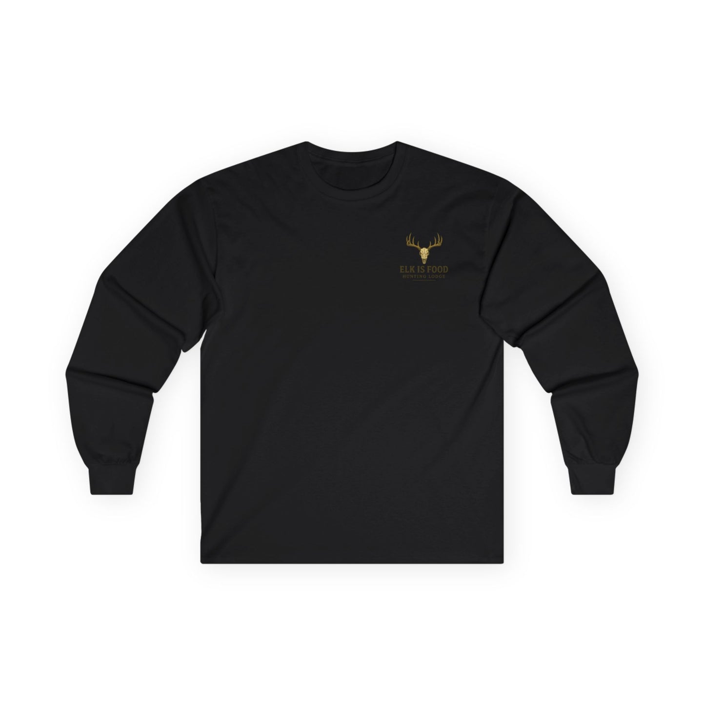 Elk Hunting Lodge Long Sleeve Tee, Hunting Shirt, Outdoor Apparel