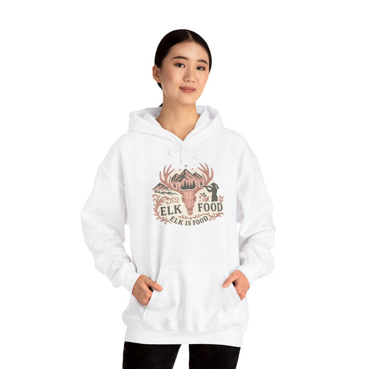 Nature-Inspired Hoodie with Elk Design
