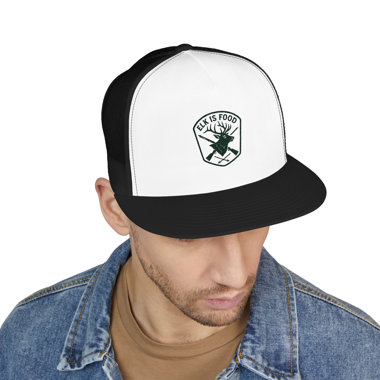 Embroidered Trucker Cap - Outdoor Adventure Hat, Gifts for Hunters, Fishing Cap, Casual Style, Perfect for Sports Events