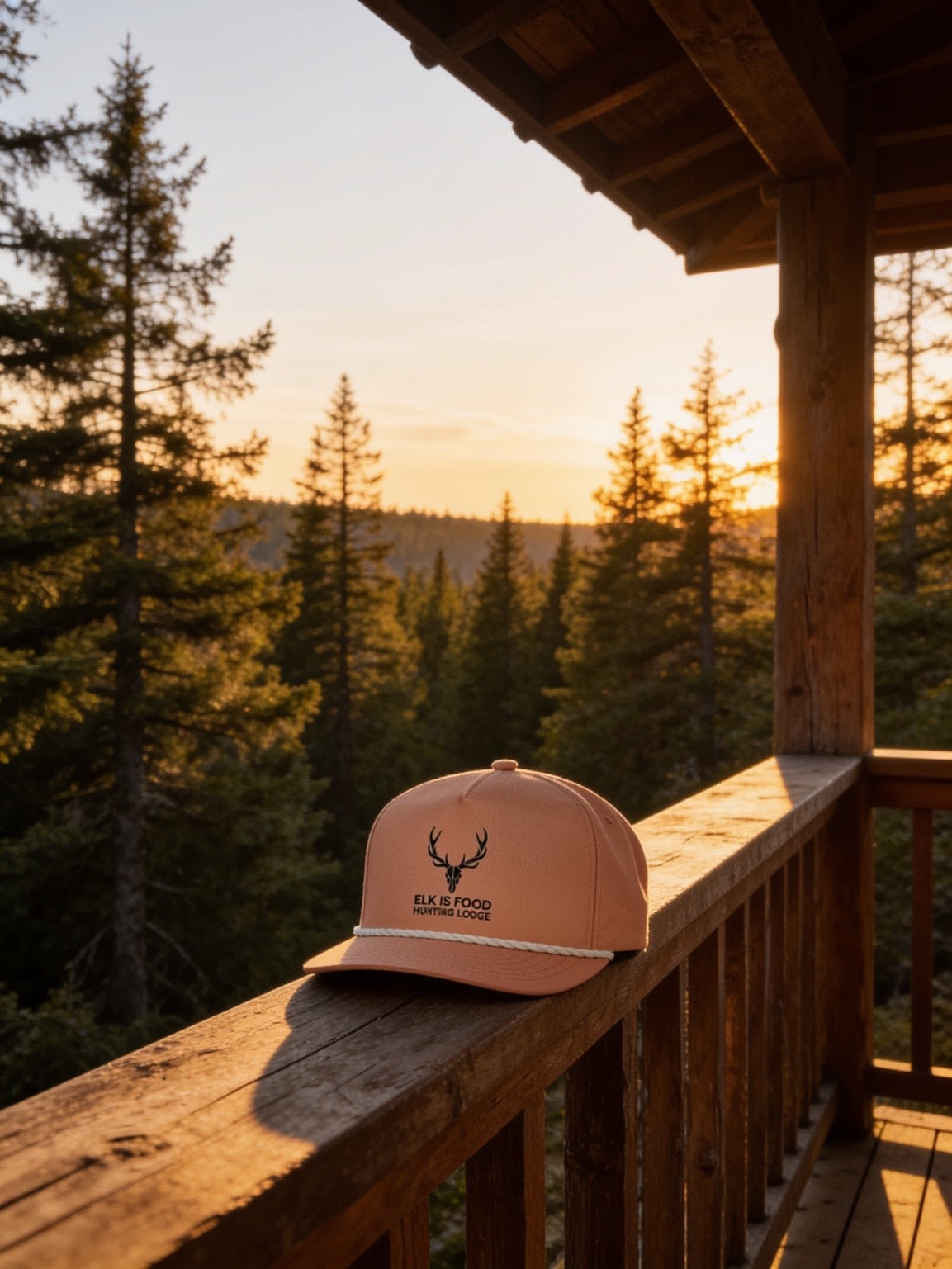 Elk Is Food Rope Cap — Vintage Elk Logo Snapback Hat
