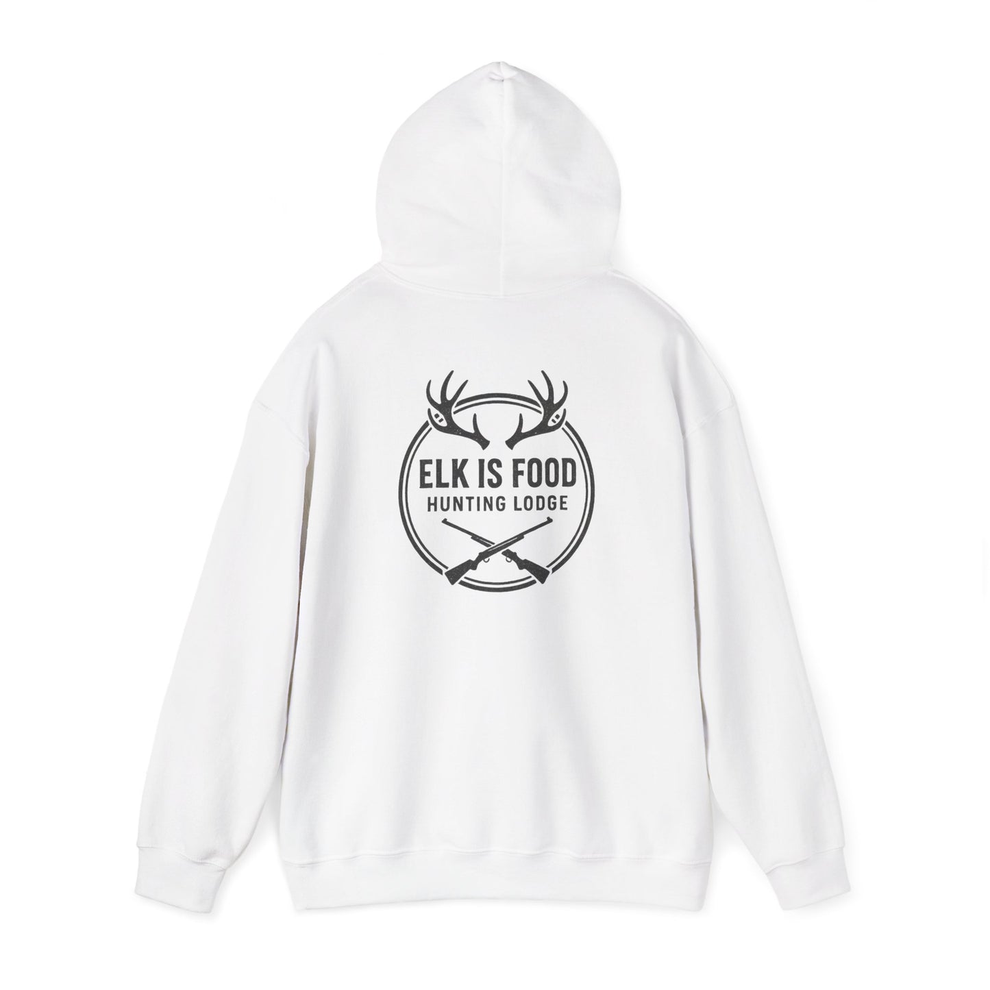 Hunting Lodge Hoodie, Elk is Food Sweatshirt, Unisex