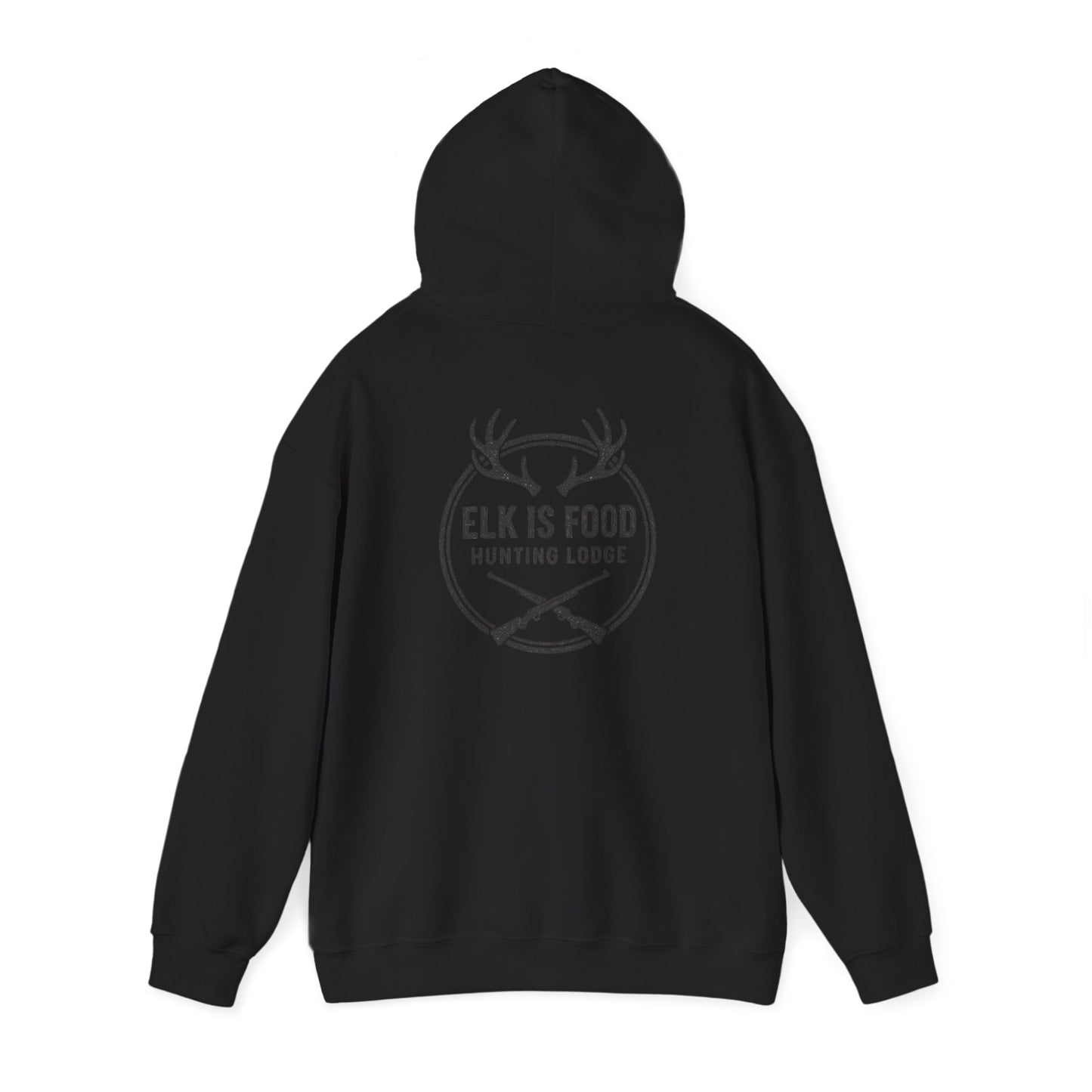Hunting Lodge Hoodie, Elk is Food Sweatshirt, Unisex