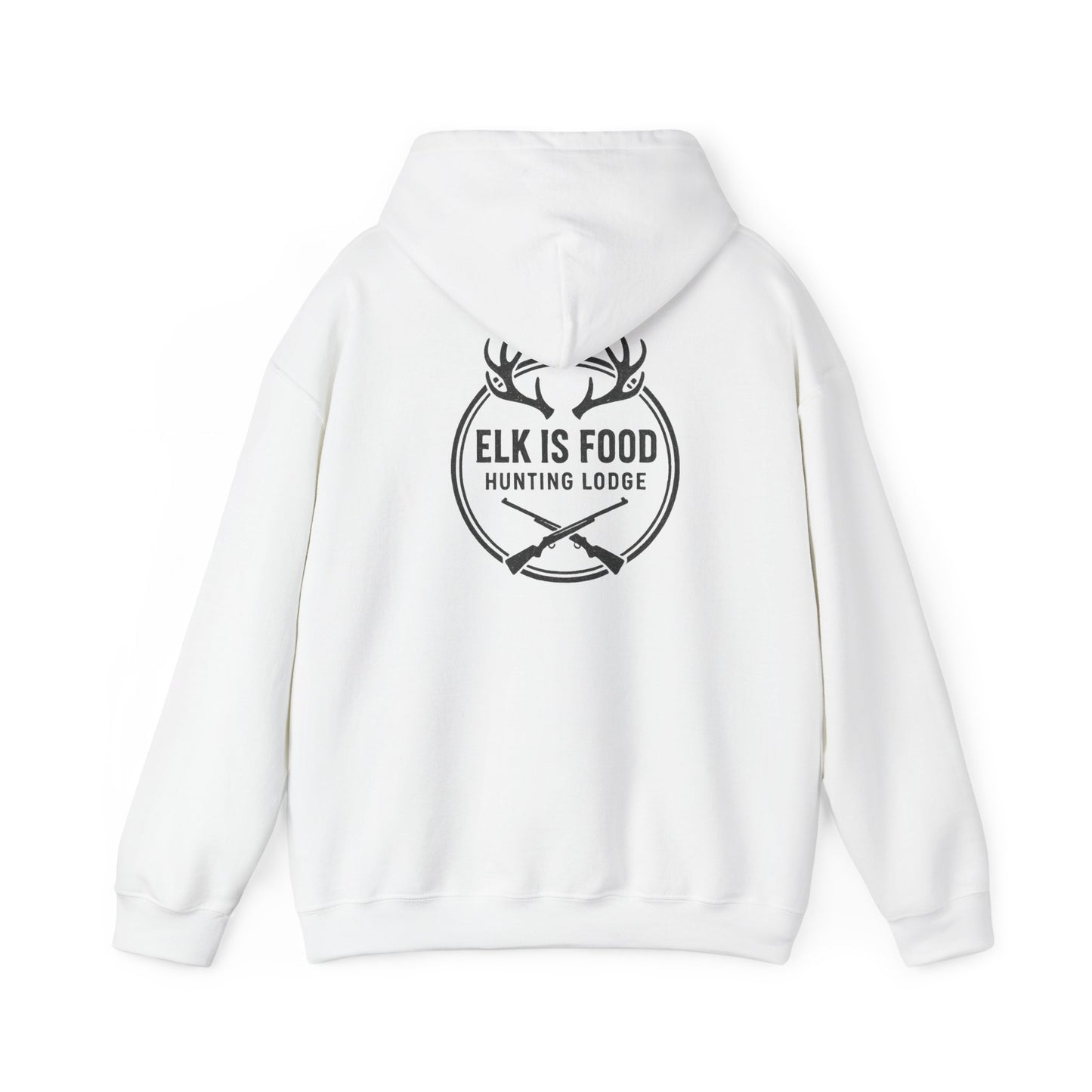 Hunting Lodge Hoodie, Elk is Food Sweatshirt, Unisex