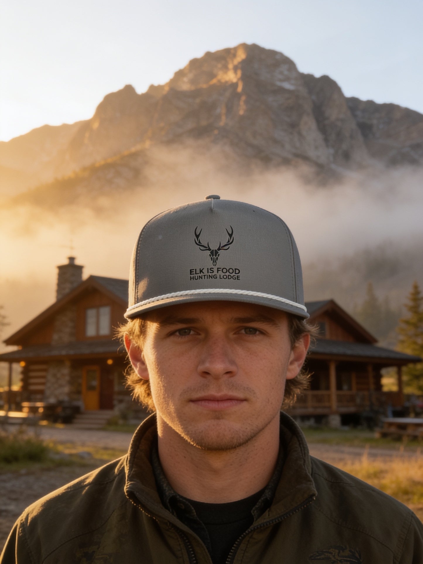 Elk Is Food Rope Cap — Vintage Elk Logo Snapback Hat
