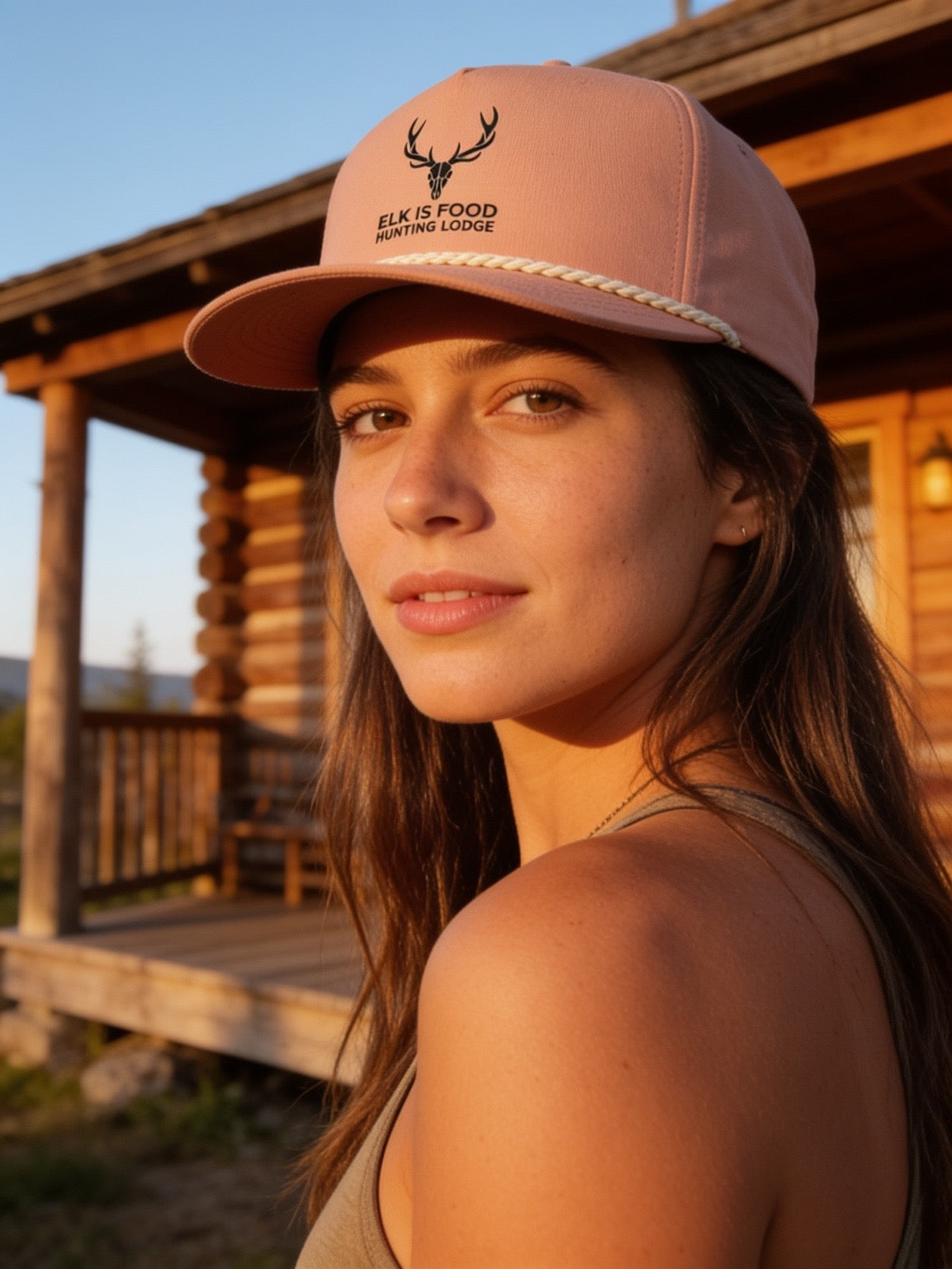 Elk Is Food Rope Cap — Vintage Elk Logo Snapback Hat