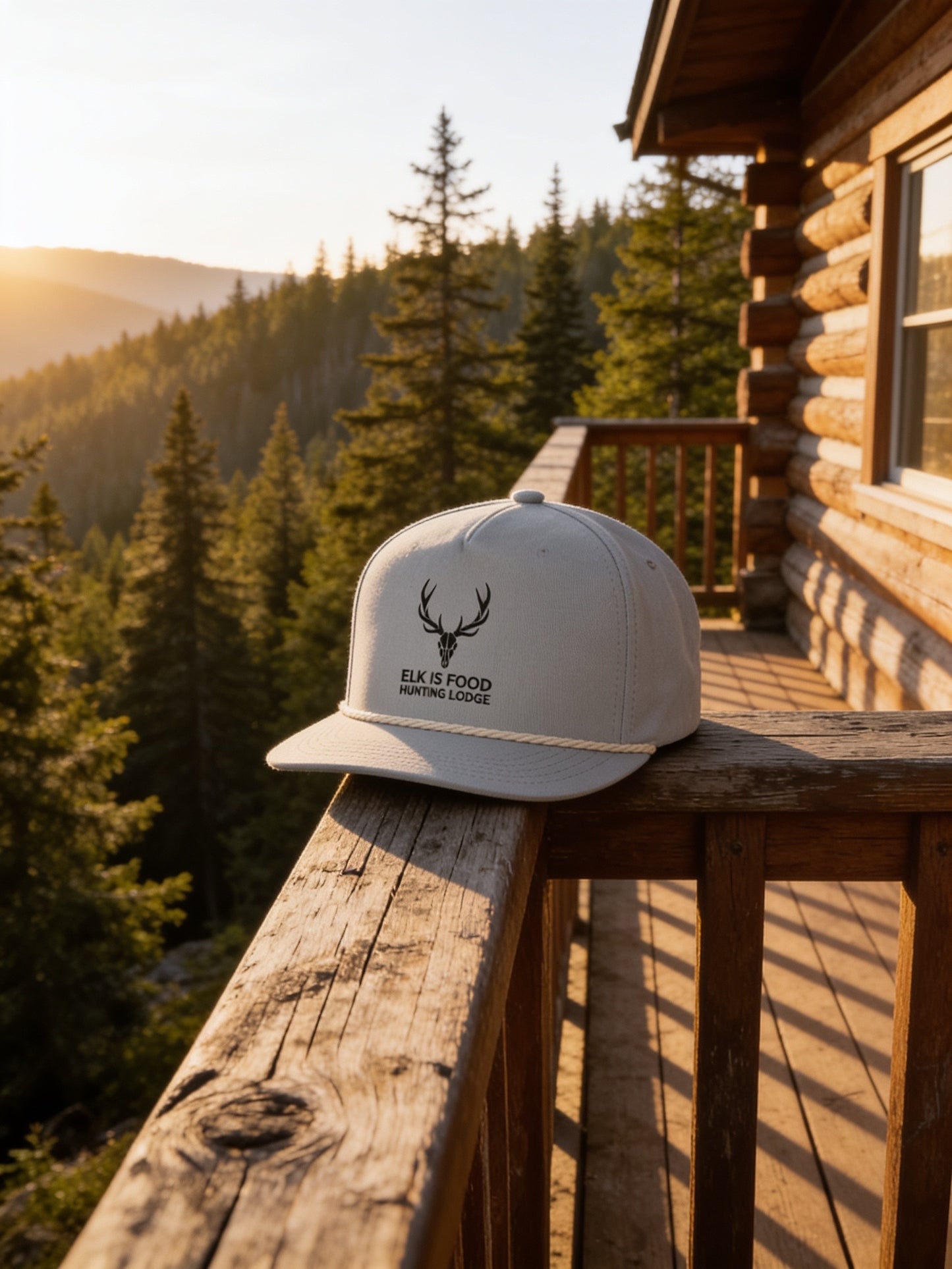 Elk Is Food Rope Cap — Vintage Elk Logo Snapback Hat