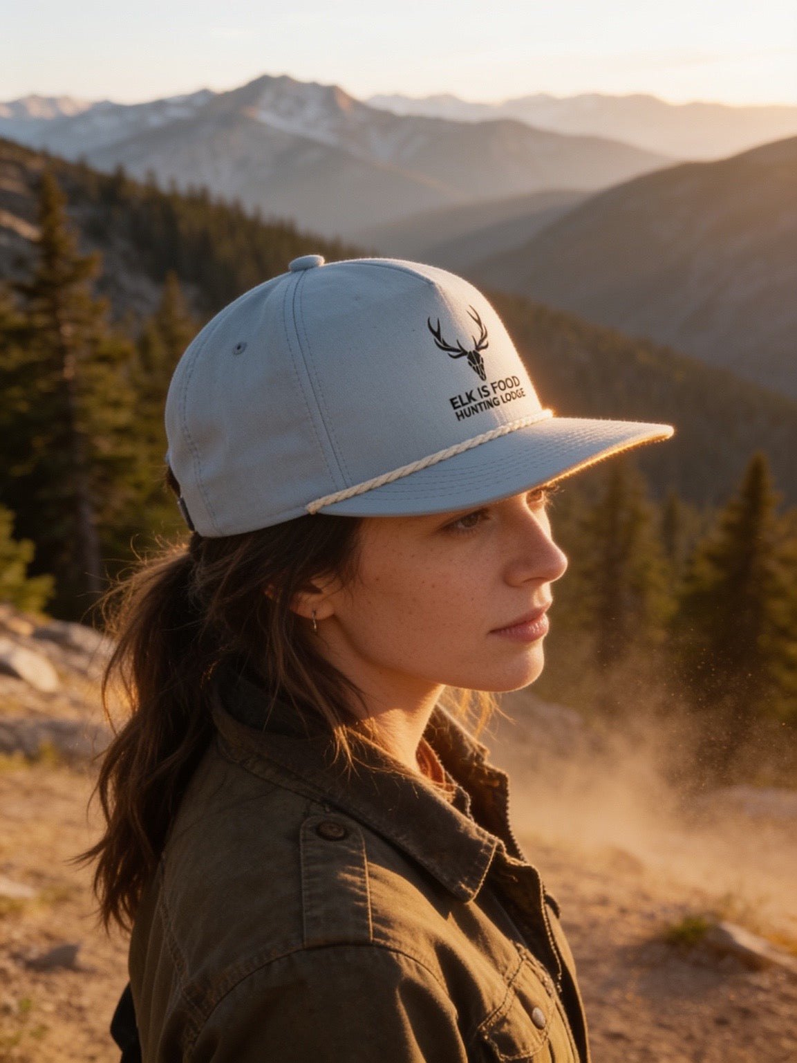 Elk Is Food Rope Cap — Vintage Elk Logo Snapback Hat