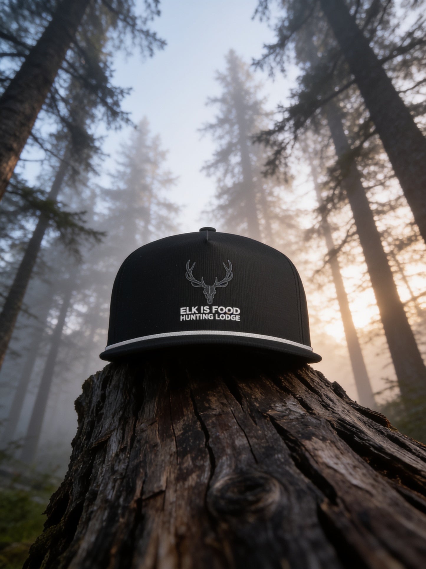 Elk Is Food Rope Cap — Vintage Elk Logo Snapback Hat